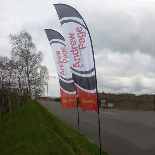 Promotional Full Colour Feather Banner Flags from Total Merchandise