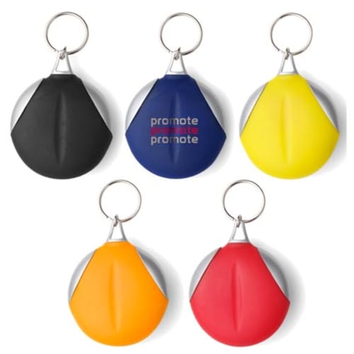 Promotional Cleaning Cloth with Handy Keychain Attachment