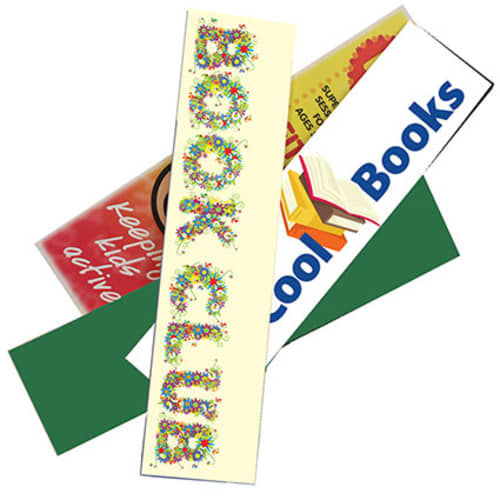 Full Colour Foam Backed Bookmarks in Green