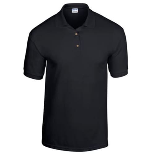 Gildan DryBlend Wicking Polo Shirts in Black