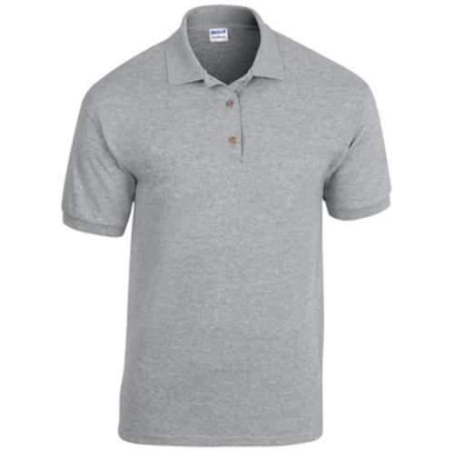 Gildan DryBlend Wicking Polo Shirts in Sport Grey