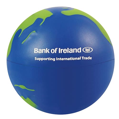 Promotional Globe Stress Toy Printed with Your Logo from Total Merchandise