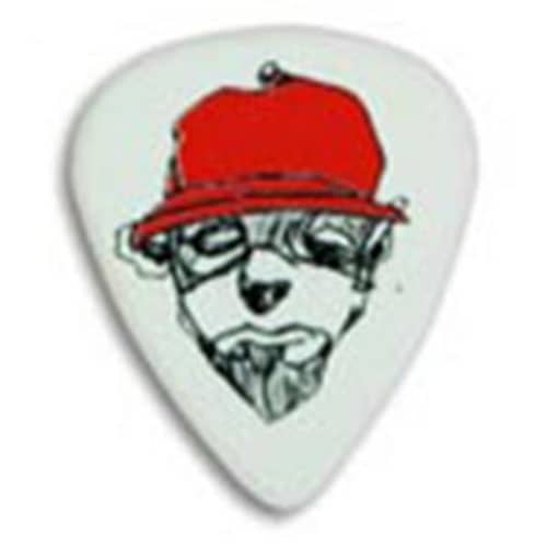 Custom logo branded Guitar Plectrums in white from Total Merchandise