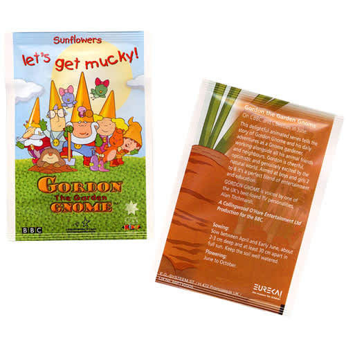 These promotional seed packets make great giveaway items for school children, keen gardeners & more!