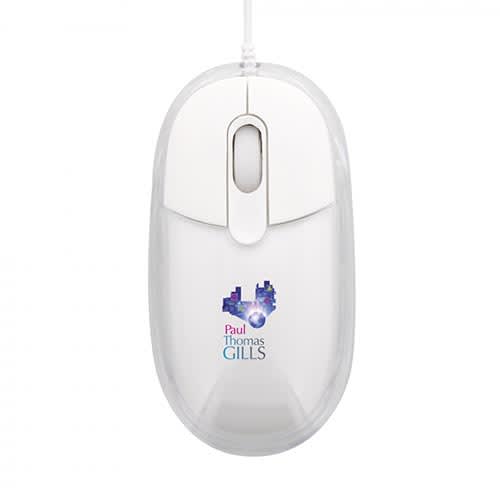 Light Up Computer Mouse in White