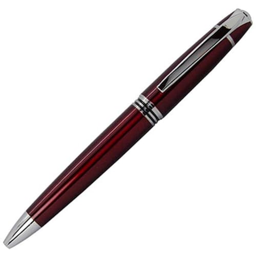 Personalised Luxury Metal Solo Ballpens in high gloss red from Total Merchandise