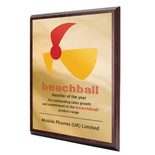 Plaque on Veneered MDF