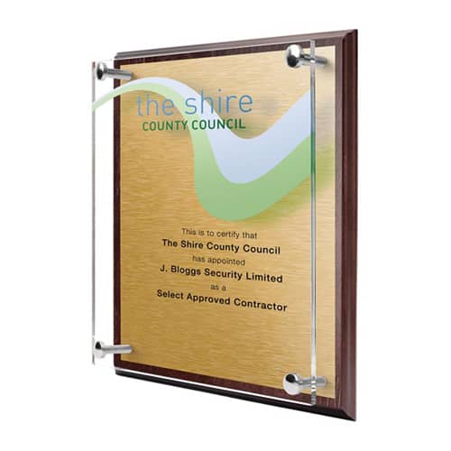 Branded Wooden Awards for Company Gifts