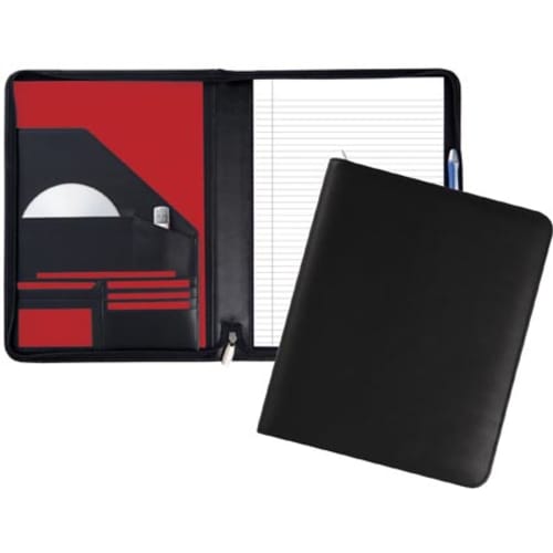 Malvern A4 Leather Zipped Conference Folders