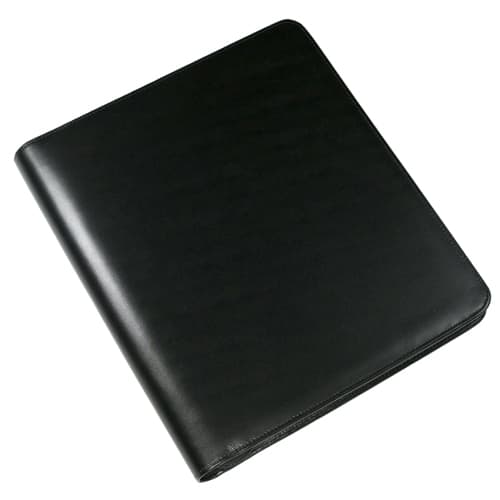 Malvern A4 Zipped Ringbinder Folders in Black