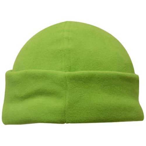 Fleece Beanie in Bright Green