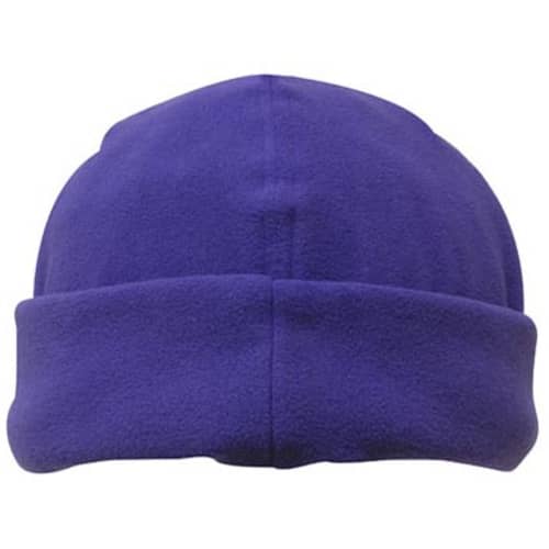 Fleece Beanie in Purple