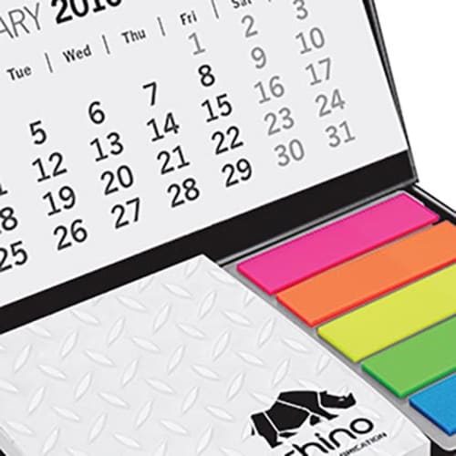 Customised Mini Calendar Pods printed with company logo