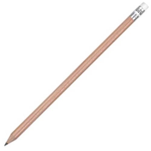 Promotional Argente Pencil With Eraser in Natural from Total Merchandise