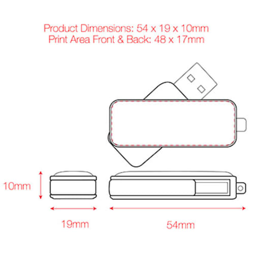 Domed Twist USB Flashdrives