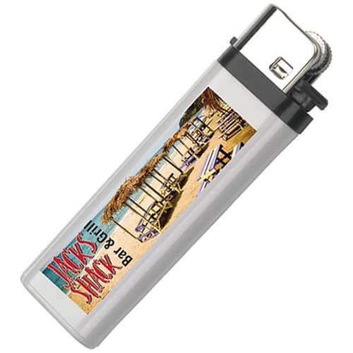 Promotional Disposable Lighters with company artwork