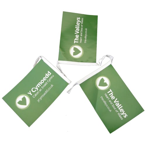 A5 Rectangular Bunting Printed with Your Full Colour Design from Total Merchandise