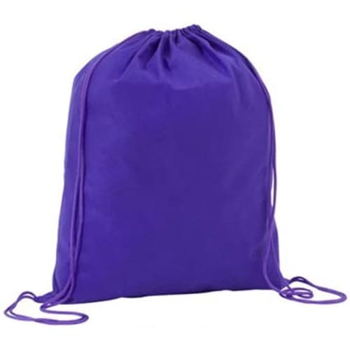 Recyclable Rainham Drawstring Bag in Purple