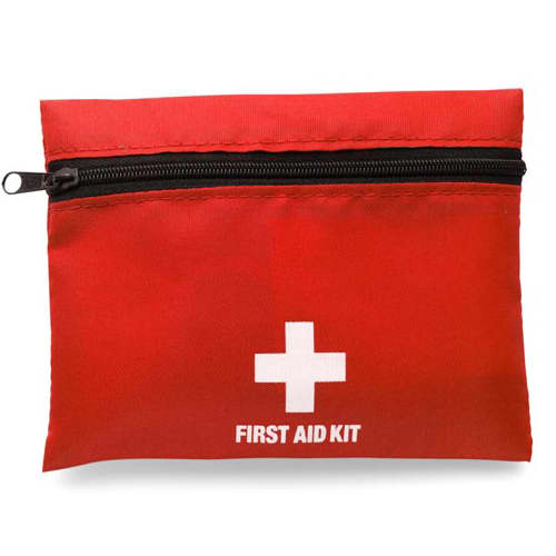 Promotional First Aid Kit With Belt Clip Attachment in red from Total Merchandise