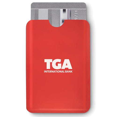 Promotional RFID Card Protectors with company logos