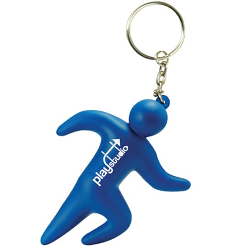 Promotional Runner Stress Keyring for Fitness Merchandise