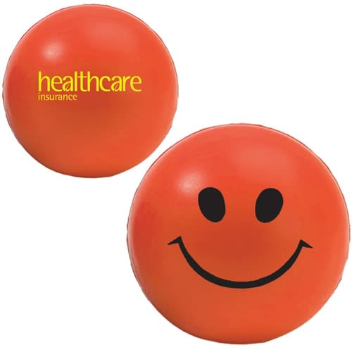 Smiley Face Stress Balls in Orange