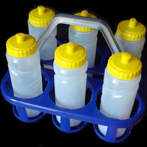 Branded water bottles for school merchandise holder