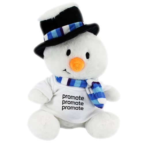 T-Shirt Snowman Teddy Bear with a logo-branded top from Total Merchandise