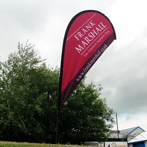 Promotional Teardrop Banner Flags Printed with Your Logo from Total Merchandise