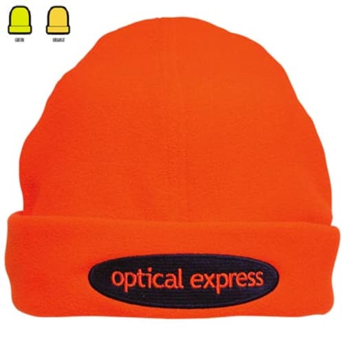 Luminous Fleece Beanie in Orange