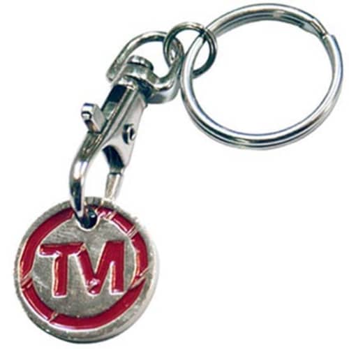 Promotional Trolley Coin Keyrings for Councils and Merchandising