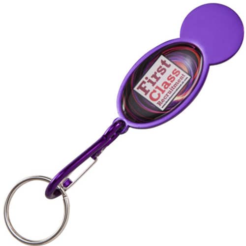 Shopper Trolley Coin Keyrings