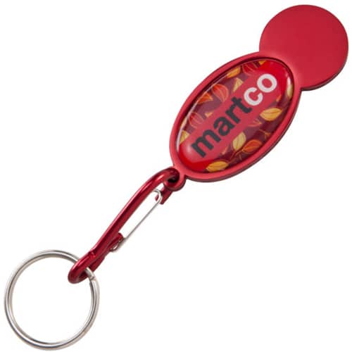 Shopper Trolley Coin Keyrings