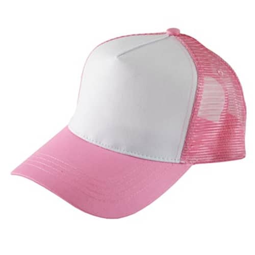 Truckers Mesh Caps in Pink/White