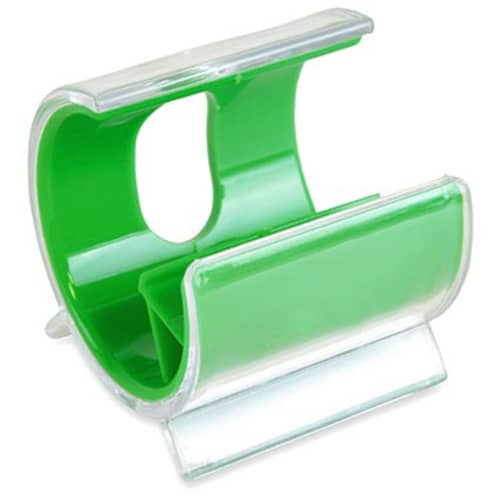 Promotional phone holder in green
