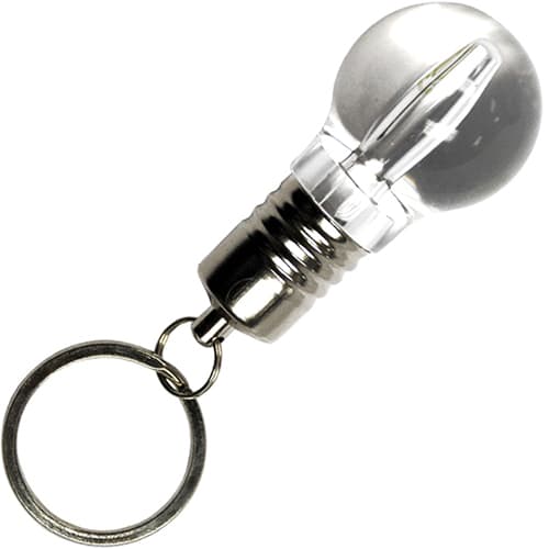 USB Light Bulb Flashdrive in Clear/Silver