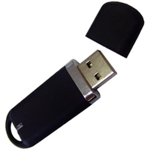 USB Super Soft Flashdrive in Black