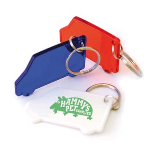 Van Shaped Acrylic Keyrings