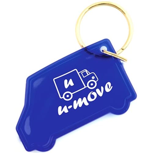 Van Shaped Acrylic Keyrings