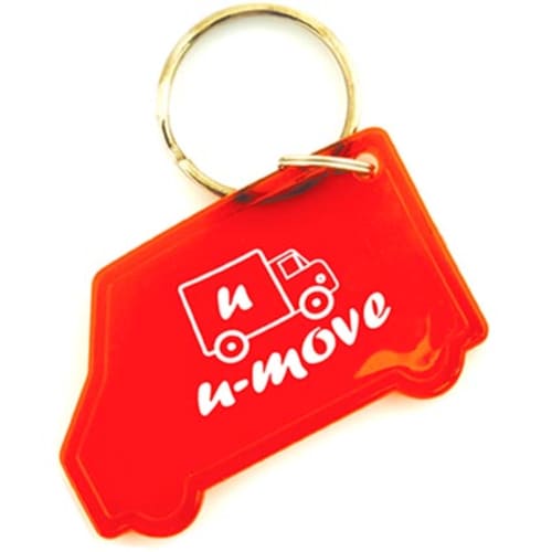 Van Shaped Acrylic Keyrings