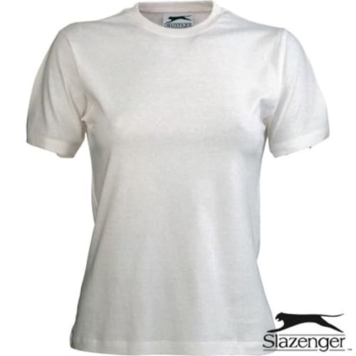 Branded White Slazenger Ladies T-Shirts Printed with Your Logo from Total Merchandise