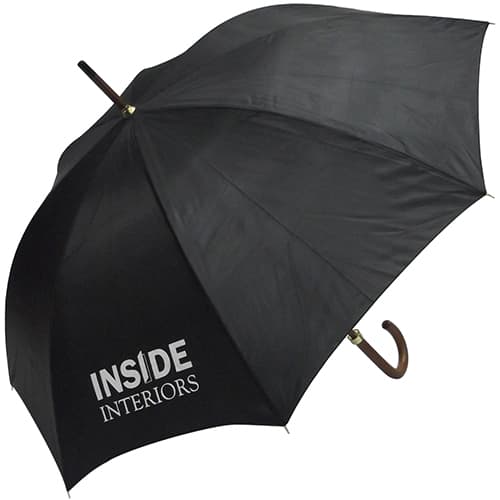 Woodstick Umbrella in Black