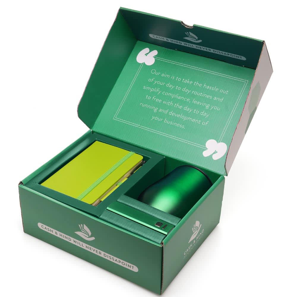 Total Merchandise onboarding pack in green