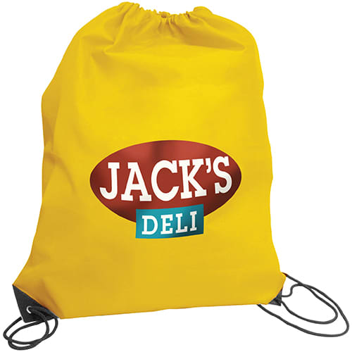 branded drawstring bags promotional