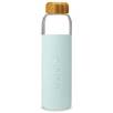Soma Glass Water Bottle in Clear/Mint