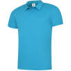 Uneek Men's Cool Performance Polo Shirts in Sapphire Blue