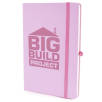 A5 Soft Touch PU Notebooks in Pastel Pink