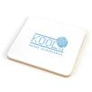 Square Cork Backed Coasters in White