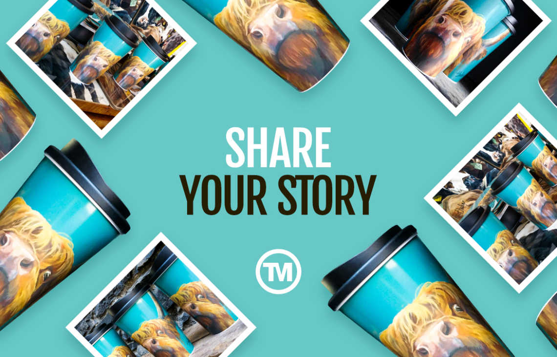 Share Your Story: Printed Travel Mugs For An Artist