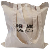 UK Branded Recycled 5oz Cotton Tote Bags in Natural Printed with a Logo by Total Merchandise